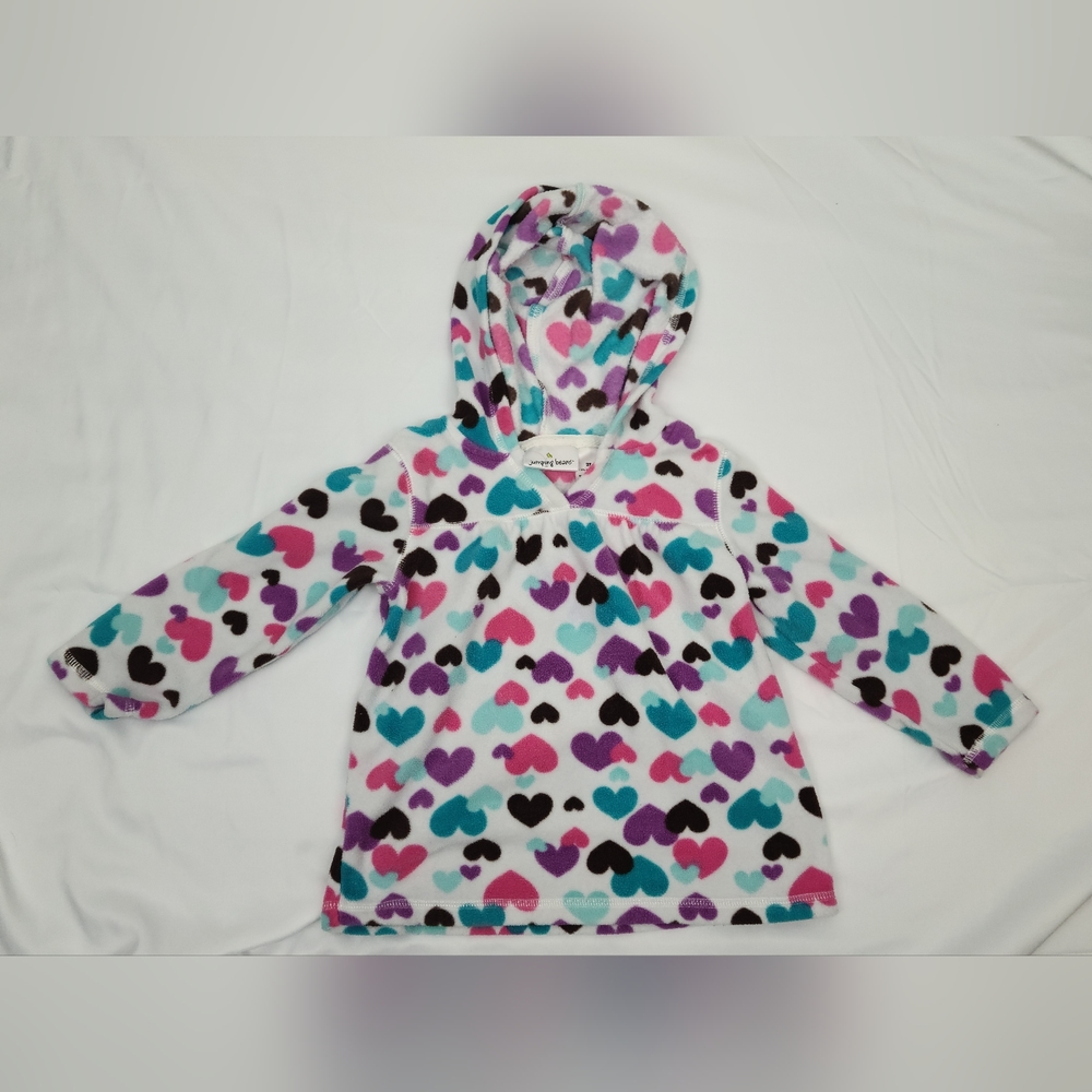 2T | Jumping Beans | Heart Hoodie | Multicolor